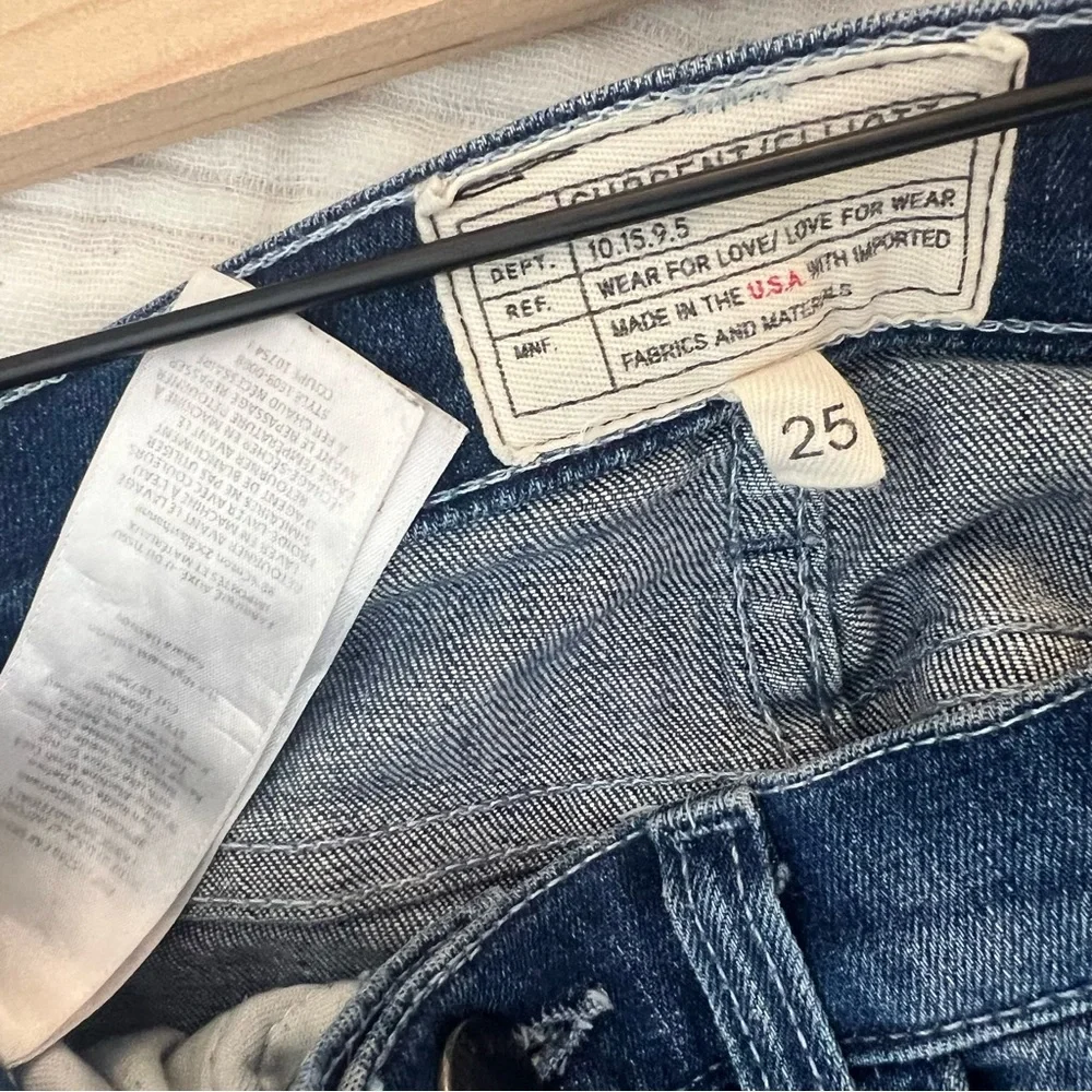 Current/Elliott Skinny Jeans, Size 25, Mid-Wash Denim - Picture 9 of 9